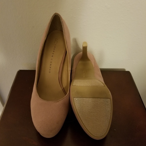 Lauren Conrad Blush Platform Heels 7.5 - Picture 2 of 3